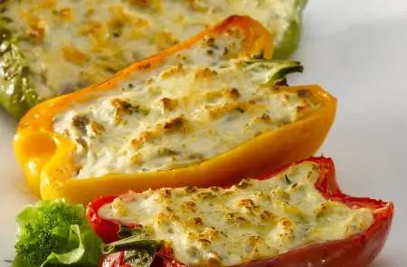 Pimiento Asado relleno con Pasta de Reineta