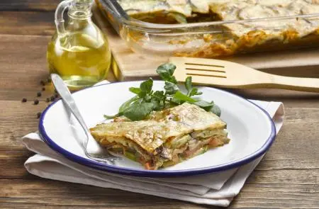 Receta lasaña de Verduras