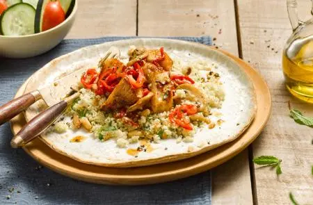 Pollo oriental y Cous Cous