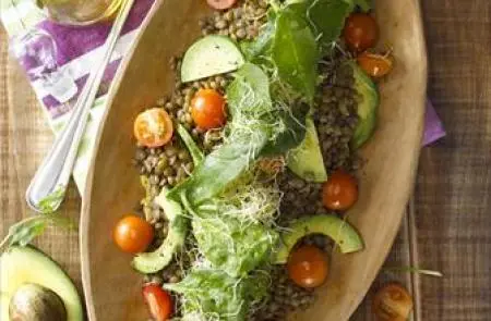 Ensalada de Lentejas y Vegetales