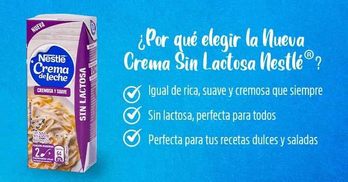 Banner Nueva Crema Sin Lactosa Nestlé®
