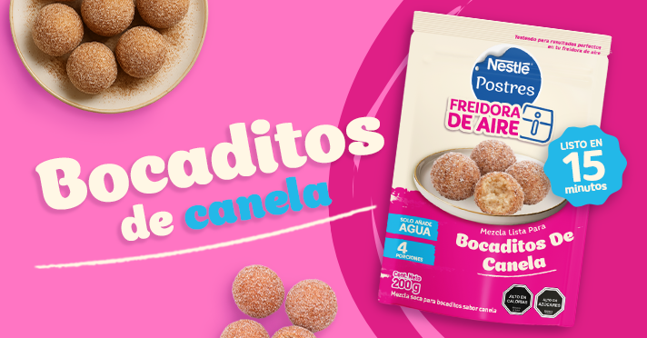 Bocaditos dulces y esponjosos listos en minutos. La tentación perfecta para regalarte un momento indulgente cuando quieras