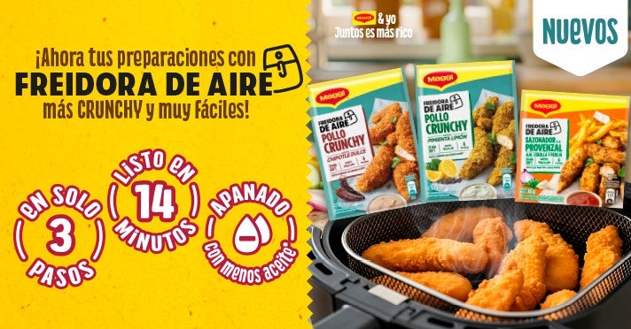 Crujiente, fácil, rico y práctico.