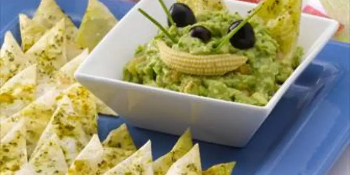 triangulos crocantes con guacamole