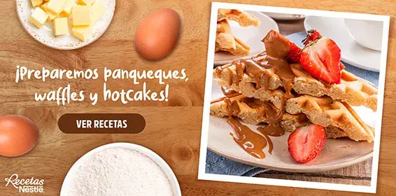 Preparemos panqueques, waffles y hotcakes
