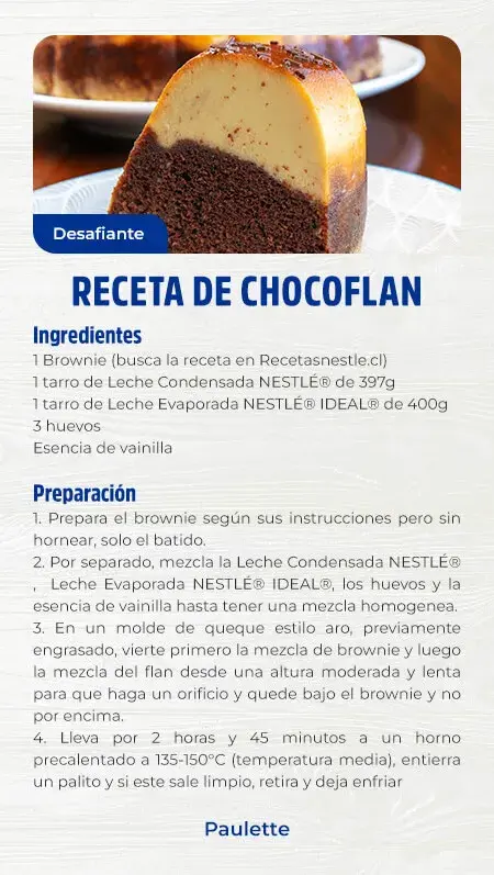 Receta de chocoflan