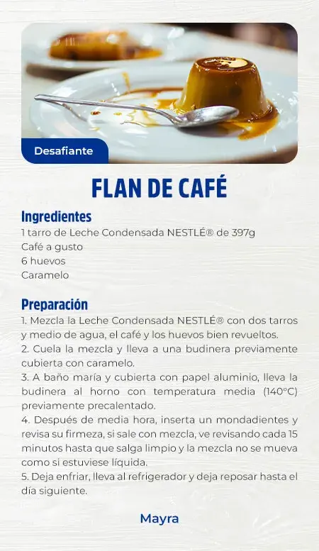 Flan de café