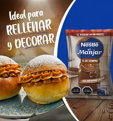 Manjar Nestlé presentación ideal para rellenar y decorar