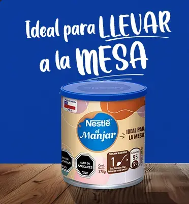 Manjar Nestlé envase Ideal para llevar a la mesa