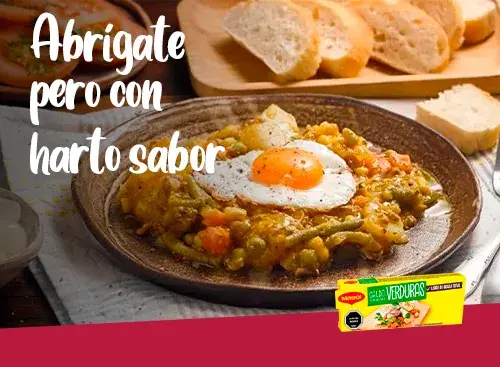 Abrigate pero con harto sabor banner