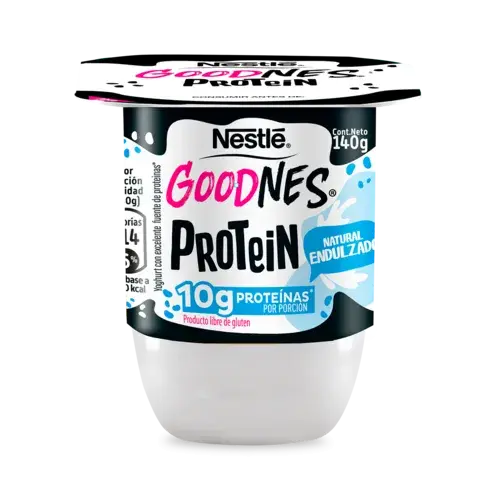 GoodNes Yogurt con Proteina 140gr sabor Natural endulzado