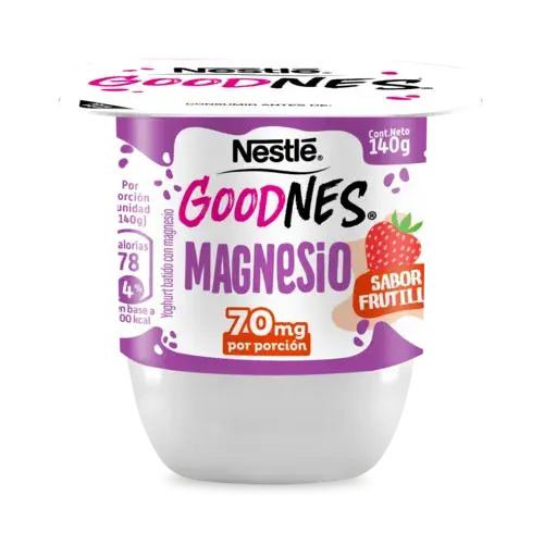 GoodNes Yogurt con Magnesio 140gr sabor Frutilla