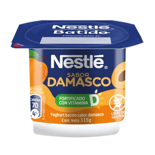 Yogurt Batido Nestlé 115gr sabor Damasco