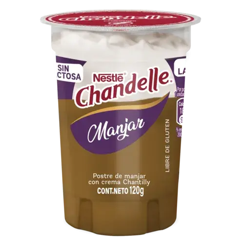 Chandelle Manjar SIN LACTOSA 120gr 