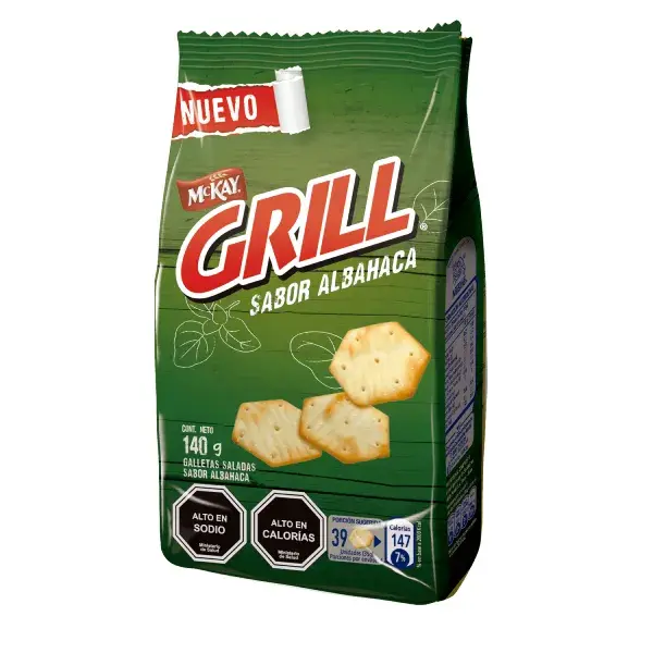 GRILL Galleta Sab Albahaca 12x140g CL