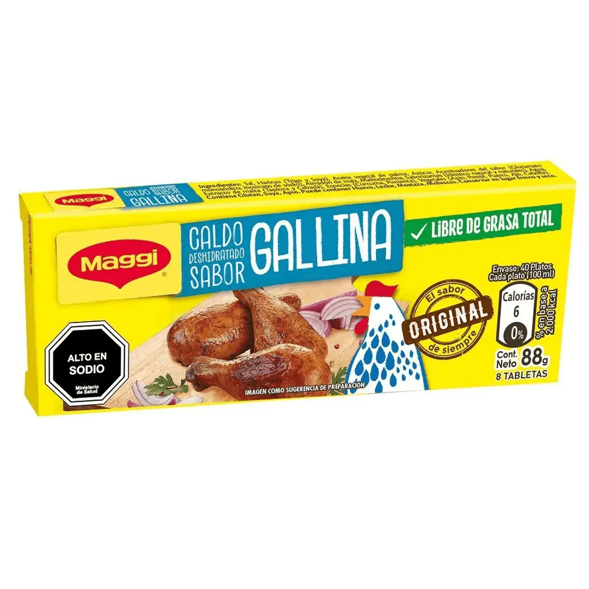 Caldo en Tableta Gallina x8