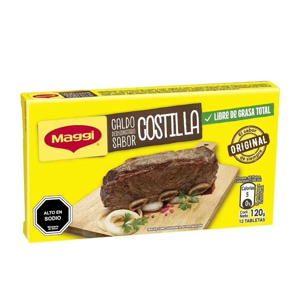 Caldo en Tableta Costilla x12