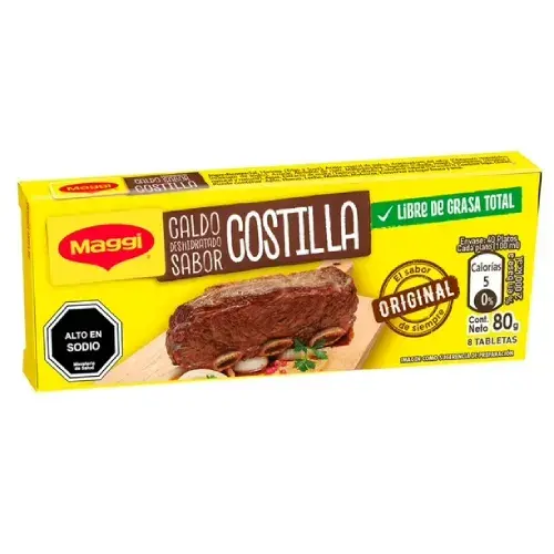Caldo en Tableta Costillas x8