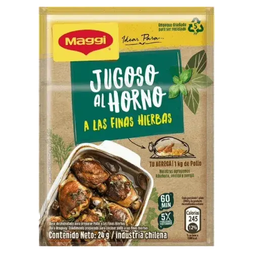 Jugoso al Horno Finas Hierbas